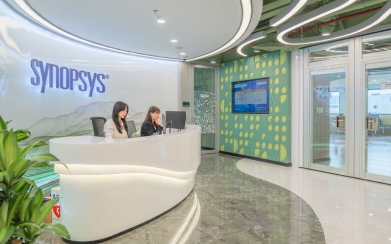 quầy lễ tân văn phòng