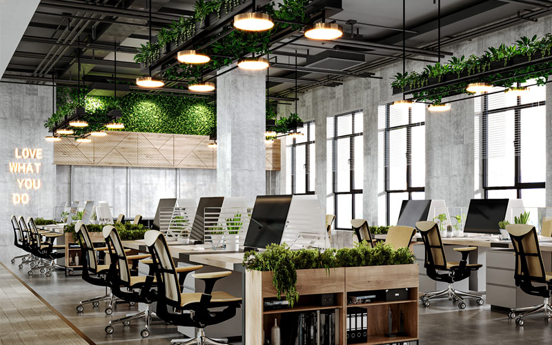 văn phòng làm việc đẹp 