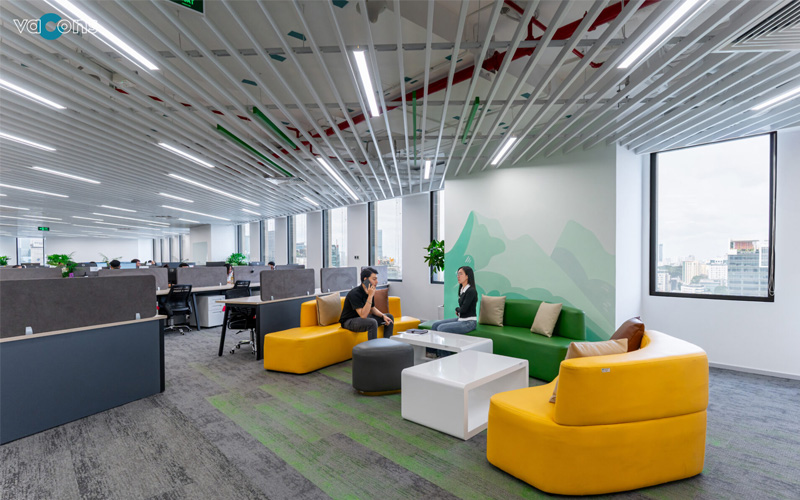 thiết kế văn phòng mở