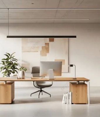 Bàn Làm Việc Văn Phòng Đẹp Phong Cách Scandinavian Có Gì Đặc Biệt? Bàn làm việc văn phòng đẹp