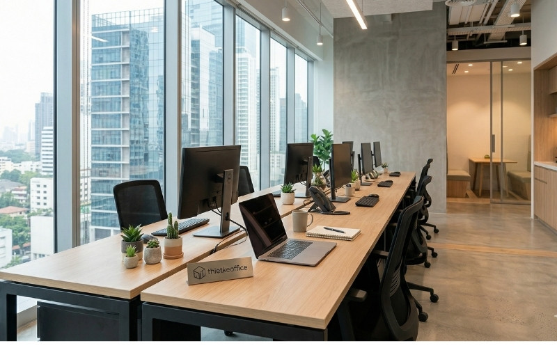 thiết kế văn phòng công ty nhỏ đẹp