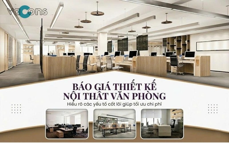 báo giá thiết kế nội thất văn phòng