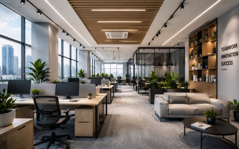 Thiết kế văn phòng hiện đại 