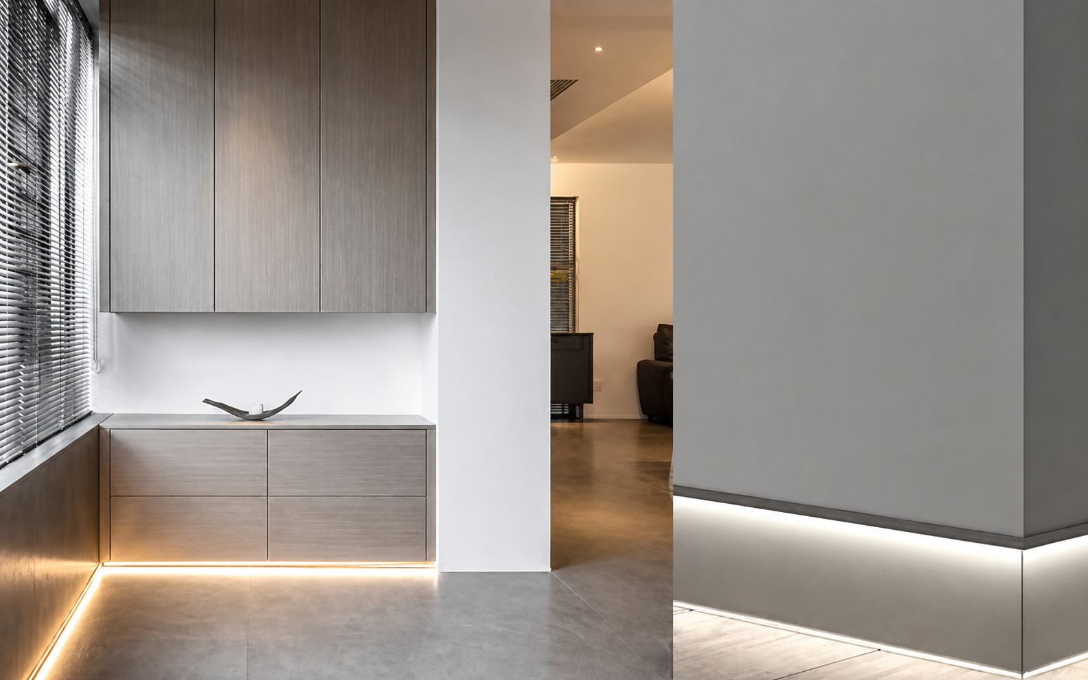 len chân tường đèn led